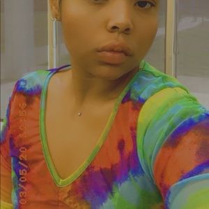 Rainbow see through crop top ❤️